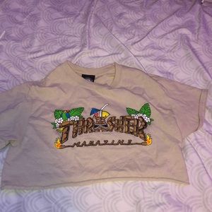Thrasher tiki crop top